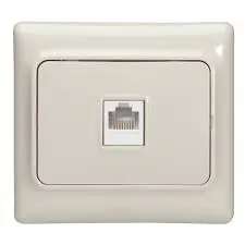 PRISE RJ45 ENCASTRE 2P+T CAT5E  UTP BLC KAPTIKA LEGRAND
