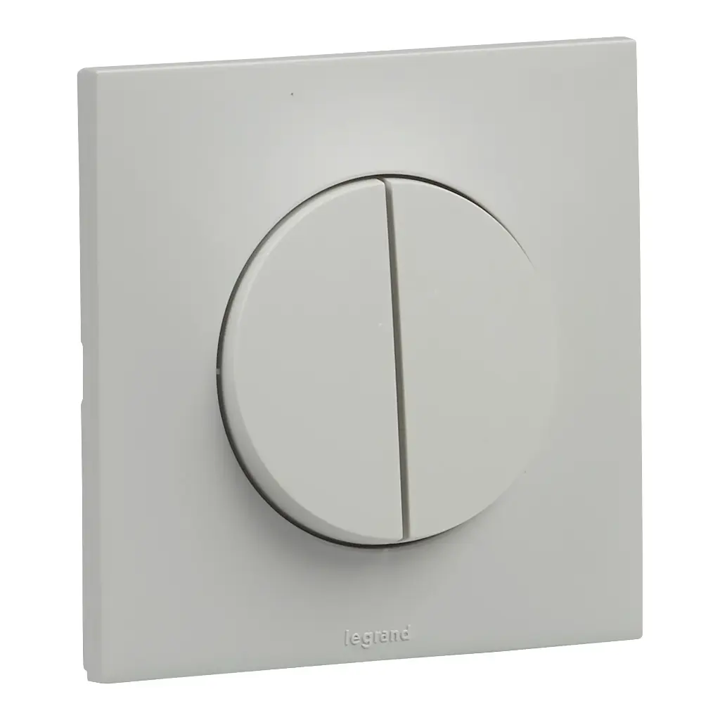 INTERRUPTEUR DOUBLE ALL 10AX COMPLET ENCASTRE 1P 2MOD 230V 10A BLC URBANO LEGRAND