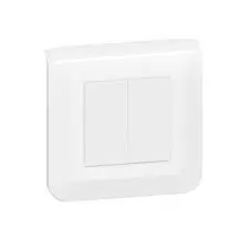 [SKU102SP] INTERRUPTEUR DOUBLE ENCASTRE 1P 230V 10A BLANC KAPTIKA LEGRAND